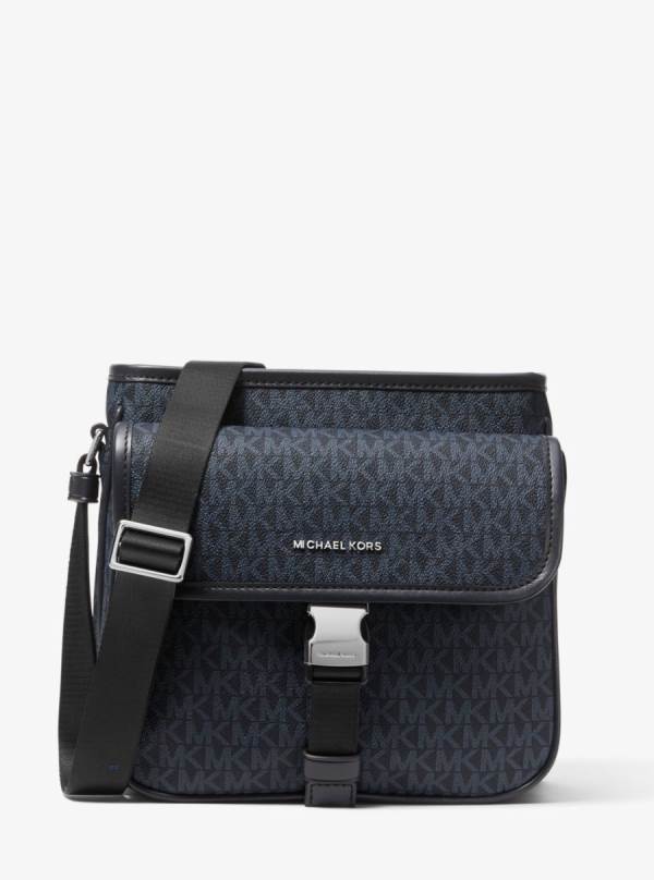 Panske Crossbody Kabelka Michael Kors Cooper Logo Modre - Tasky Michael Kors Slevy | EFMTB-1473